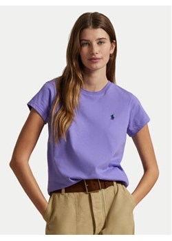 Polo Ralph Lauren T-Shirt 211898698030 Fioletowy Regular Fit ze sklepu MODIVO w kategorii Bluzki damskie - zdjęcie 178821043