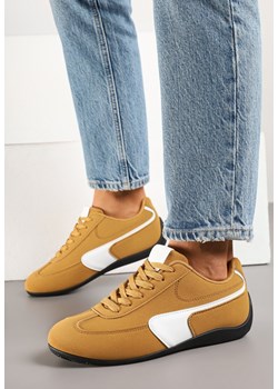 Jasnobrązowe Sneakersy w Stylu Kultowych Tenisówek Virritia ze sklepu born2be.pl w kategorii Buty sportowe damskie - zdjęcie 178823611