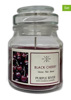 Purple River Świece zapachowe (2 szt.) &quot;Black Cherry&quot; - 2 x 113 g ze sklepu Limango Polska w kategorii Świece i dyfuzory - zdjęcie 178824864