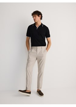Reserved - Koszulka polo regular fit - czarny ze sklepu Reserved w kategorii T-shirty męskie - zdjęcie 178826161