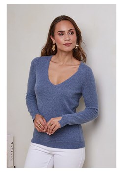 Soft Cashmere Kaszmirowy sweter w kolorze niebieskim ze sklepu Limango Polska w kategorii Swetry damskie - zdjęcie 178829260
