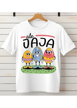 ŚMIESZNA KOSZULKA NA WIELKANOC - ALE JAJA ze sklepu Time For Fashion w kategorii Bluzki damskie - zdjęcie 178829830