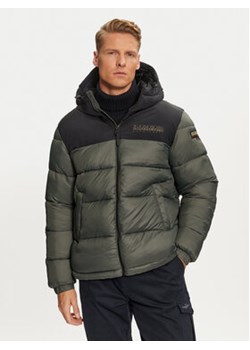 Napapijri Kurtka zimowa A-Hornelen NP0A4GLL Zielony Regular Fit ze sklepu MODIVO w kategorii Kurtki męskie - zdjęcie 178838701