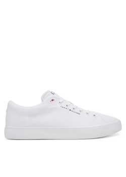 Tenisówki Tommy Hilfiger Th Hi Vulc Low Core Canvas FM0FM05396 Biały ze sklepu eobuwie.pl w kategorii Trampki męskie - zdjęcie 178851874