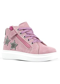 Richter Shoes Skórzane sneakersy &quot;Alessa&quot; w kolorze jasnoróżowym ze sklepu Limango Polska w kategorii Buty zimowe dziecięce - zdjęcie 178852164