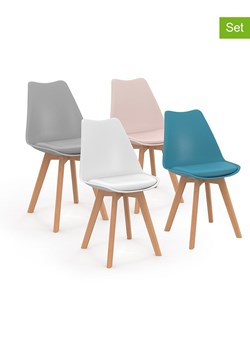 IDOMYA Factory Krzesła (4 szt.) w różnych kolorach - 46 x 79,5 x 51 cm ze sklepu Limango Polska w kategorii Meble - zdjęcie 178852444