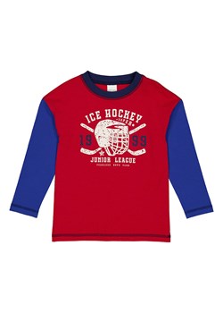 Fred´s World by GREEN COTTON Koszulka &quot;Ice hockey&quot; w kolorze czerwono-niebieskim ze sklepu Limango Polska w kategorii T-shirty chłopięce - zdjęcie 178852524