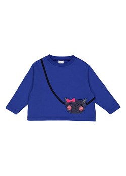 Fred´s World by GREEN COTTON Bluza &quot;Hello cat&quot; w kolorze niebieskim ze sklepu Limango Polska w kategorii Bluzy chłopięce - zdjęcie 178852604