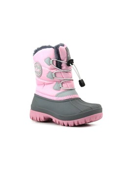 Śniegowce dziecięce ze ściągaczem - LEE COOPER LCJ-21-44-0518K, różowe z szarością ze sklepu ulubioneobuwie w kategorii Buty zimowe dziecięce - zdjęcie 178860680