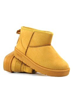 Buty emu, śniegowce damskie za kostkę - BIG STAR KK274289 802, camel ze sklepu ulubioneobuwie w kategorii Śniegowce damskie - zdjęcie 178861852