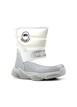 Śniegowce dziecięce wełniane na rzep - WEESTEP R529937715W, białe ze sklepu ulubioneobuwie w kategorii Buty zimowe dziecięce - zdjęcie 178862361