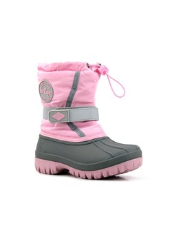 Śniegowce dziecięce LEE COOPER LCJ-21-44-0521K, różowe z regulacją ze sklepu ulubioneobuwie w kategorii Buty zimowe dziecięce - zdjęcie 178862701