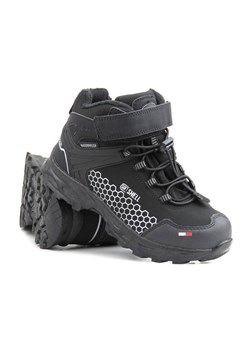 Śniegowce dziecięce z softshell i tripletex - AMERICAN CLUB HL 25/22, czarne ze sklepu ulubioneobuwie w kategorii Buty zimowe dziecięce - zdjęcie 178864762