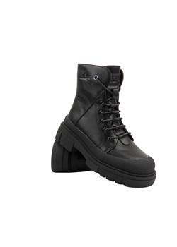 Botki damskie skórzane - LEE COOPER 24-01-2980L, czarne ze sklepu ulubioneobuwie w kategorii Workery damskie - zdjęcie 178871720