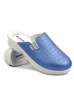 Klapki damskie sanitarne - Inblu 50-34N, niebieskie ze sklepu ulubioneobuwie w kategorii Klapki damskie - zdjęcie 178873203