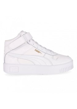 Damskie sneakersy Puma Carina Street Mid - białe ze sklepu Sportstylestory.com w kategorii Buty sportowe damskie - zdjęcie 178878234