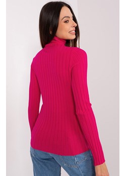 Sweter z golfem fuksja PM-SW-1087.09, Kolor fuksja, Rozmiar S/M, P-M ze sklepu Primodo w kategorii Swetry damskie - zdjęcie 178878932