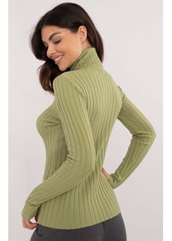 Sweter z golfem zielony PM-SW-1087.09, Kolor zielony, Rozmiar S/M, P-M ze sklepu Primodo w kategorii Swetry damskie - zdjęcie 178878944