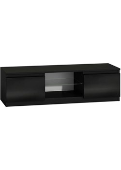 Czarna Komoda Pod Tv R7-C46 ze sklepu Edinos.pl w kategorii Komody - zdjęcie 178879011