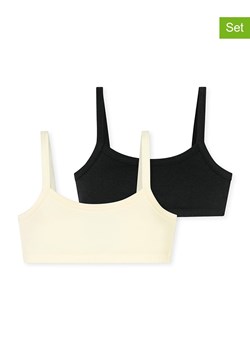 Schiesser Topy (2 szt.) w kolorze kremowym i czarnym ze sklepu Limango Polska w kategorii Staniki dla dziewczynki - zdjęcie 178881770
