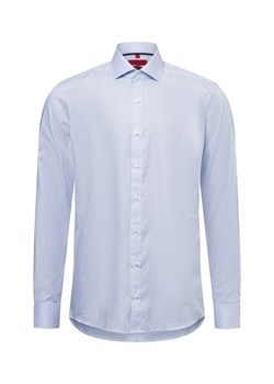 Finshley & Harding Męska koszula biznesowa - Easy Care Mężczyźni Slim Fit Bawełna jasnoniebieski w paski ze sklepu vangraaf w kategorii Koszule męskie - zdjęcie 178899522