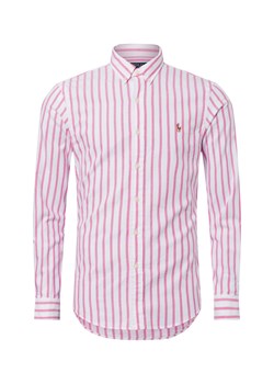 Polo Ralph Lauren Męska koszula casual Mężczyźni Slim Fit Bawełna wyrazisty róż w paski ze sklepu vangraaf w kategorii Koszule męskie - zdjęcie 178899533