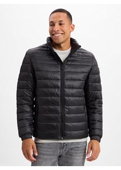 BOSS Orange Męska kurtka pikowana - Oden2 Mężczyźni Sztuczne włókno czarny jednolity ze sklepu vangraaf w kategorii Kurtki męskie - zdjęcie 178899584