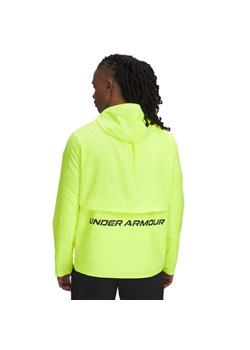 Męska kurtka do biegania Under Armour UA Storm Run Hooded Jacket - żółta ze sklepu Sportstylestory.com w kategorii Kurtki męskie - zdjęcie 178911812