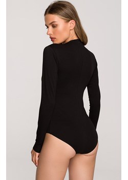 Body damskie bluzka z dekoltem V w kolorze czarnym S327, Kolor czarny, Rozmiar L, Stylove ze sklepu Intymna w kategorii Body damskie - zdjęcie 178916273