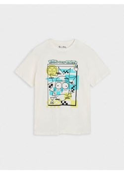 Sinsay - Koszulka Rick and Morty - kremowy ze sklepu Sinsay w kategorii T-shirty męskie - zdjęcie 178919982