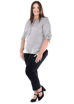 Bluzka FBZ1034 OLIWKOWY gładki ze sklepu fokus.pl w kategorii Bluzki damskie - zdjęcie 178923051