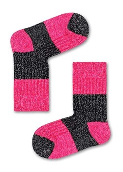 Happy Socks Skarpety w kolorze różowo-czarnym ze sklepu Limango Polska w kategorii Skarpetki dziecięce - zdjęcie 178929831