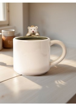 Sinsay - Ceramiczny kubek z ozdobnym jeżem - biały ze sklepu Sinsay w kategorii Kubki - zdjęcie 178933582