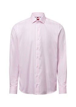 Finshley & Harding Męska koszula biznesowa - non-iron Mężczyźni Slim Fit Bawełna różowy w paski ze sklepu vangraaf w kategorii Koszule męskie - zdjęcie 178936743