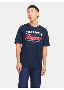 Jack&Jones T-Shirt Logo 12268267 Granatowy Standard Fit ze sklepu MODIVO w kategorii T-shirty męskie - zdjęcie 178937433