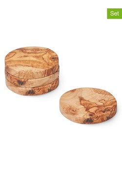 Sauter Podstawki (4 szt.) w kolorze jasnobrązowym - Ø 9 cm ze sklepu Limango Polska w kategorii Akcesoria kuchenne - zdjęcie 178939671