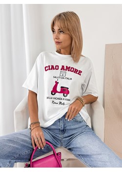 bluzka amoremi biała one size ze sklepu UBRA w kategorii Bluzki damskie - zdjęcie 178941954