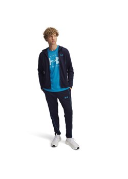 Męskie dres komplet treningowy Under Armour UA EMEA Tracksuit Novelty - granatowy ze sklepu Sportstylestory.com w kategorii Bluzy męskie - zdjęcie 178945373