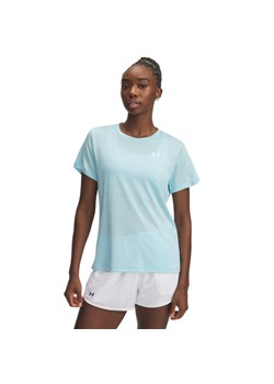 Damska koszulka treningowa Under Armour Tech SSC- Twist - niebieska ze sklepu Sportstylestory.com w kategorii Bluzki damskie - zdjęcie 178945453