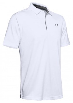 Męska koszulka do golfa UNDER ARMOUR Tech Polo - biała ze sklepu Sportstylestory.com w kategorii T-shirty męskie - zdjęcie 178945540