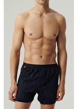 Atlantic 2-pack bokserki męskie luźne 2MBX-074-GRANATOWY, Kolor granatowy-wzór, Rozmiar S, ATLANTIC ze sklepu Intymna w kategorii Majtki męskie - zdjęcie 178948442