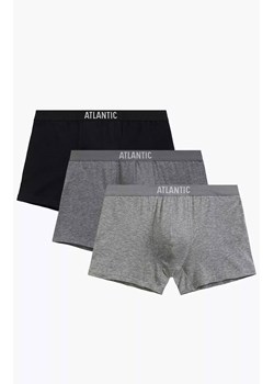 Atlantic 3-pack bokserki męskie 3MH-011-CZA/SZM/SZMC, Kolor szaro-czarny, Rozmiar M, ATLANTIC ze sklepu Intymna w kategorii Majtki męskie - zdjęcie 178948463