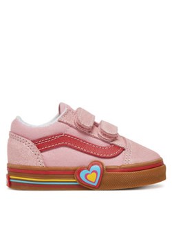 Vans Sneakersy Old Skool V Heart VN000D4SBIY1 Różowy ze sklepu MODIVO w kategorii Buty sportowe dziecięce - zdjęcie 178948760