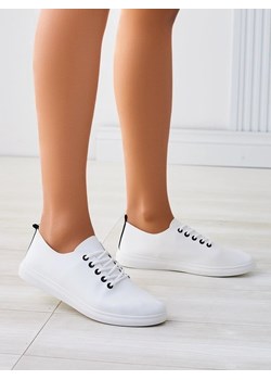 Royalfashion Damskie eko skórzane trampki Erenne ze sklepu royalfashion.pl w kategorii Trampki damskie - zdjęcie 178951642