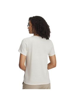 Damski t-shirt z nadrukiem Under Armour UA HWT Branded Core SS - beżowy ze sklepu Sportstylestory.com w kategorii Bluzki damskie - zdjęcie 178955711