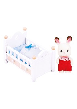 Sylvanian Families Akcesoria dla lalek &quot;Baby chocolate bunnies with baby cot&quot; - 3+ ze sklepu Limango Polska w kategorii Zabawki - zdjęcie 178956882