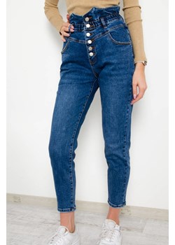 SPODNIE JEANSOWE MOM FIT Z GUZIKAMI -WYSOKI STAN ze sklepu olika.com.pl w kategorii Jeansy damskie - zdjęcie 178957922