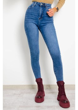 SPODNIE JEANSOWE SKINNY Z PRZETARCIAMI ze sklepu olika.com.pl w kategorii Jeansy damskie - zdjęcie 178959280