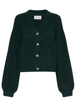 MOSS COPENHAGEN Kardigan &quot;Petrinelle&quot; w kolorze ciemnozielonym ze sklepu Limango Polska w kategorii Swetry damskie - zdjęcie 178976140