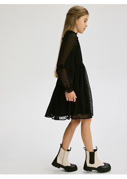 Reserved - Botki z przeszyciami - złamana biel ze sklepu Reserved w kategorii Buty zimowe dziecięce - zdjęcie 178976593